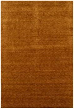 Carpet Orange Solid Design Hand-Loomed 6X9 Gabbeh Wool Rug Oriental Decor