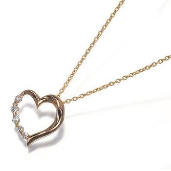 Star Jewelry Necklace Diamond 0.07Ct Heart 18K 750 Rose Gold