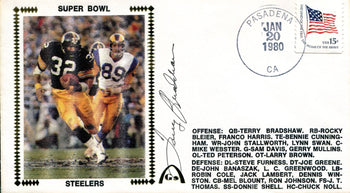 Terry Bradshaw Autographed First Day Cover (Jsa)