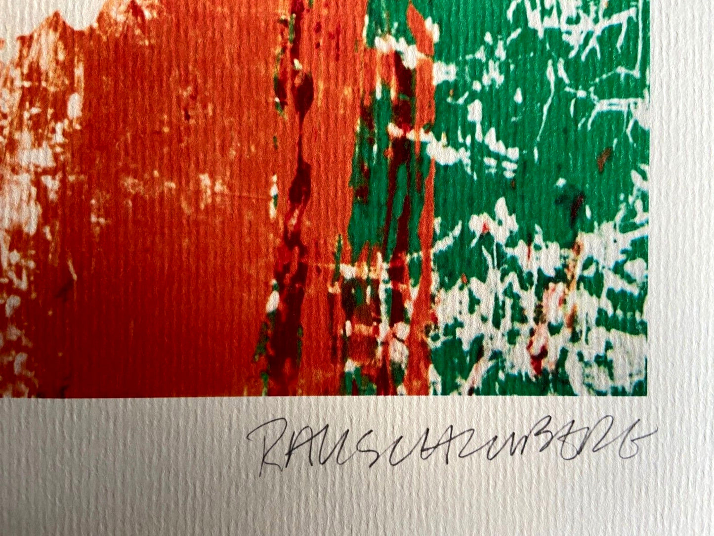 Robert Rauschenberg Lithograph Coa Numbered Certified Stamp