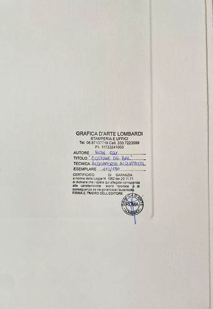 Man Ray Etching Coa Hand Signed Limited Edition Collection