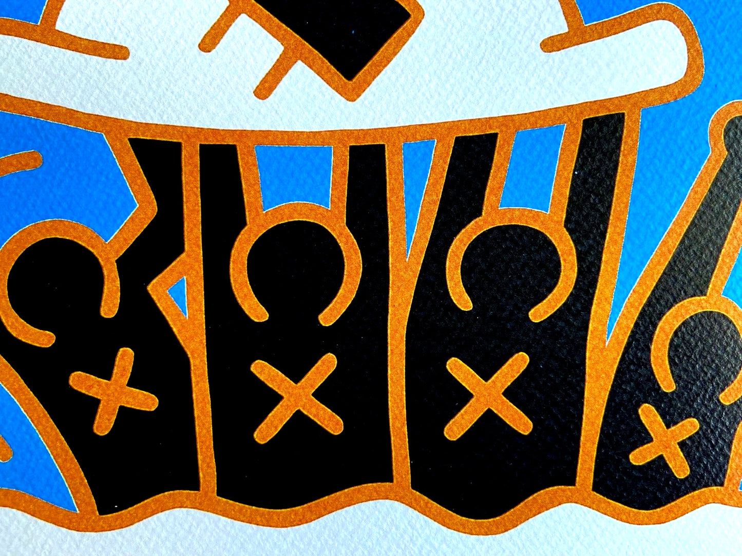 Keith Haring Lithograph Coa Signed In Pen Numbered In Pencil Stamp