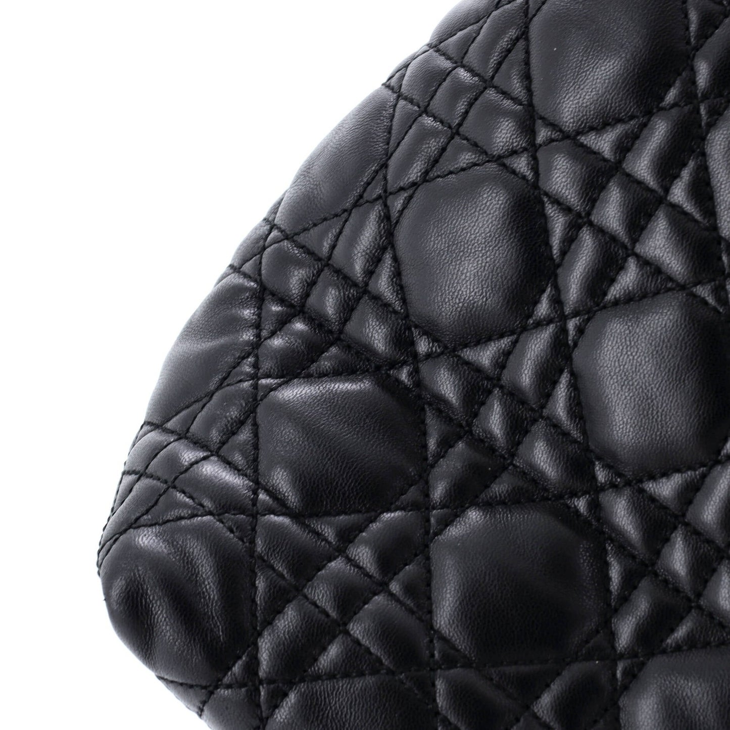 Christian Dior Lady Dior Soft Tote Cannage Quilt Lambskin Medium