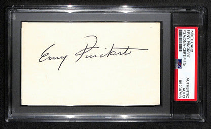 Erny Pinckert Cfb Hof Signed/Auto 3X5 Index Card