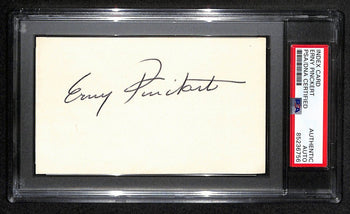 Erny Pinckert Cfb Hof Signed/Auto 3X5 Index Card