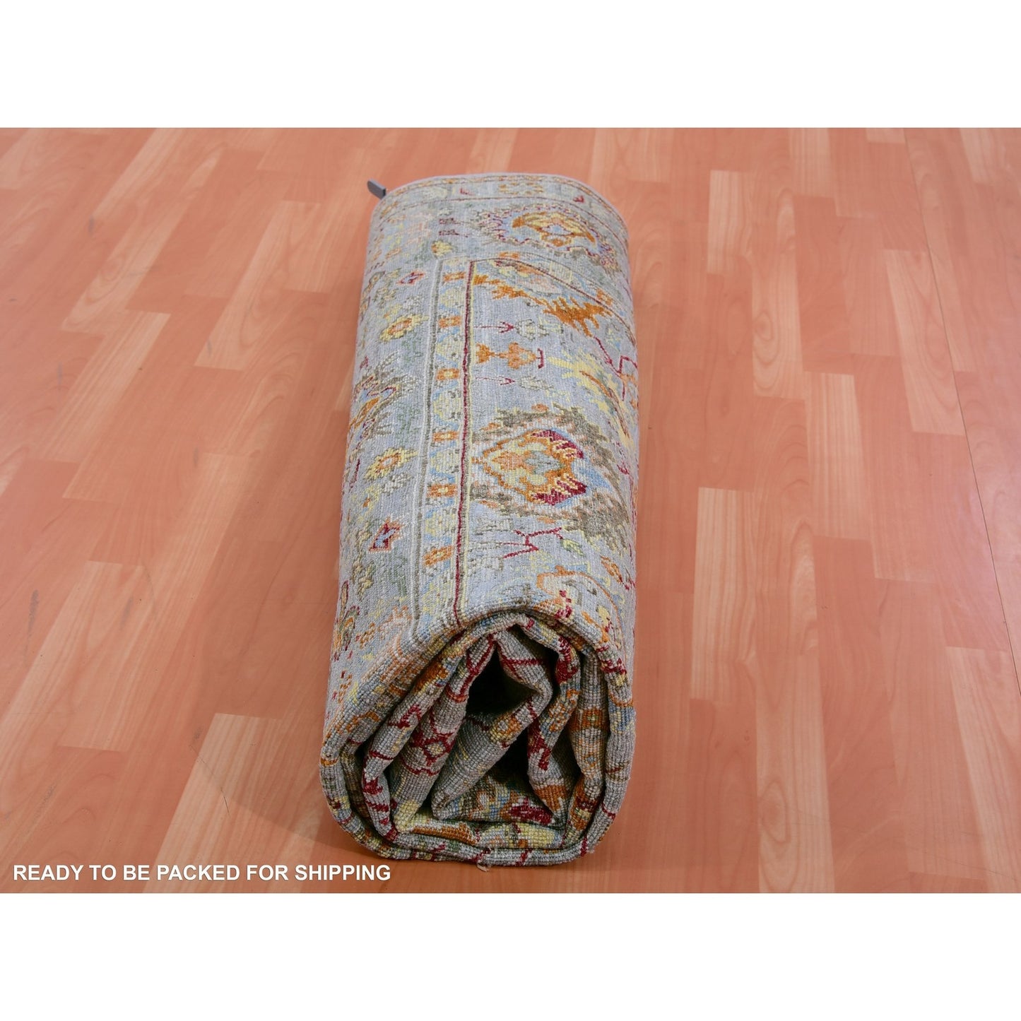 8'X10' Gray 100% Wool Hand Knotted Sultanabad Reimagined Oriental Rug