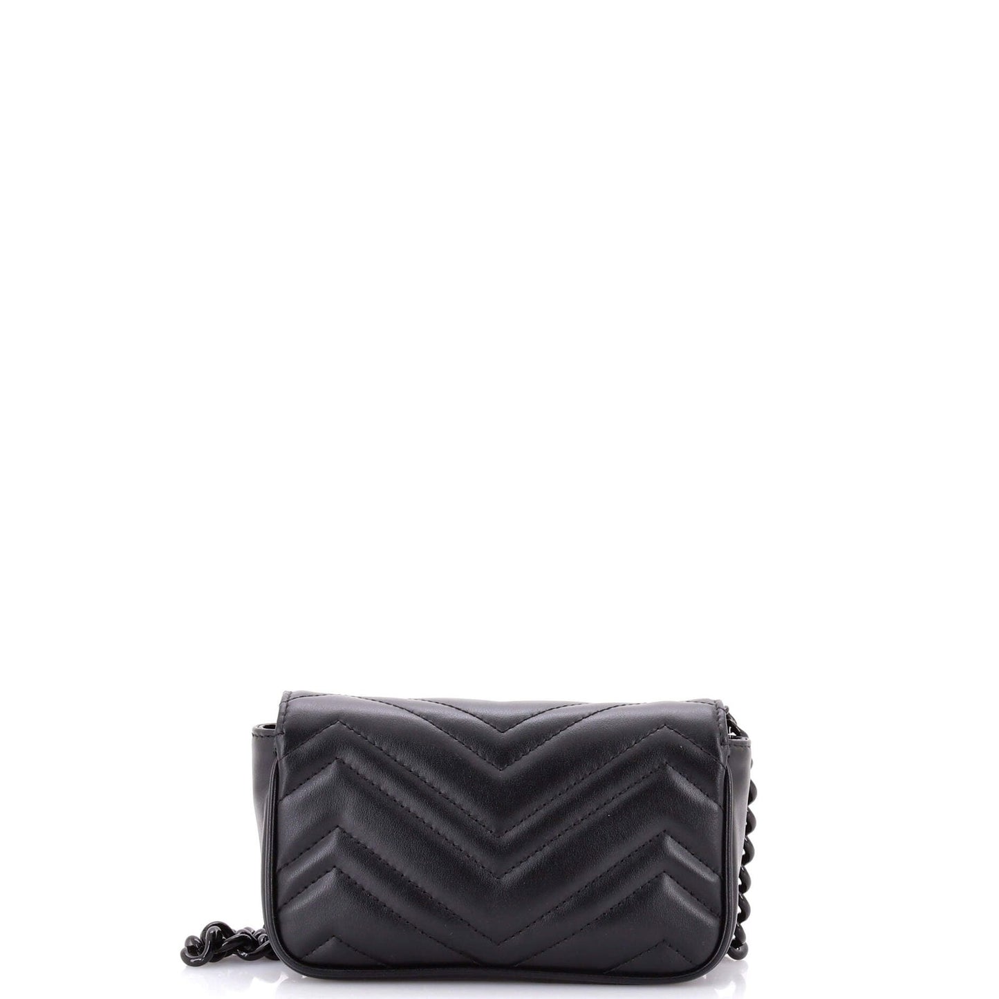 Gucci Gg Marmont Flap Belt Bag Matelasse Leather