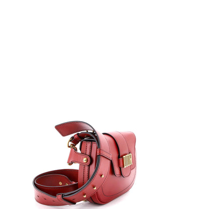 Christian Dior D-Fence Saddle Bag Leather Small