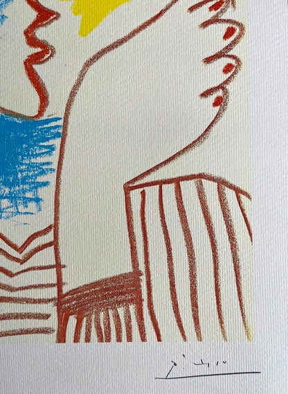 Pablo Picasso Lithograph Coa Signed In Pen Numbered In Pencil Art