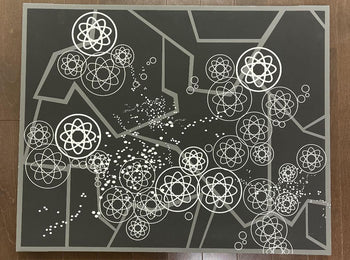 Rare Futura Canvas Art - Official Atomic Rings Limited Edition Large Size