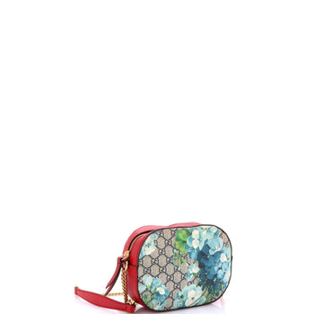 Gucci Chain Crossbody Bag Blooms Print Gg Coated Canvas Mini