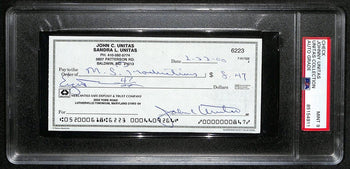 Johnny Unitas Hof Signed/Autographed 2000 Bank