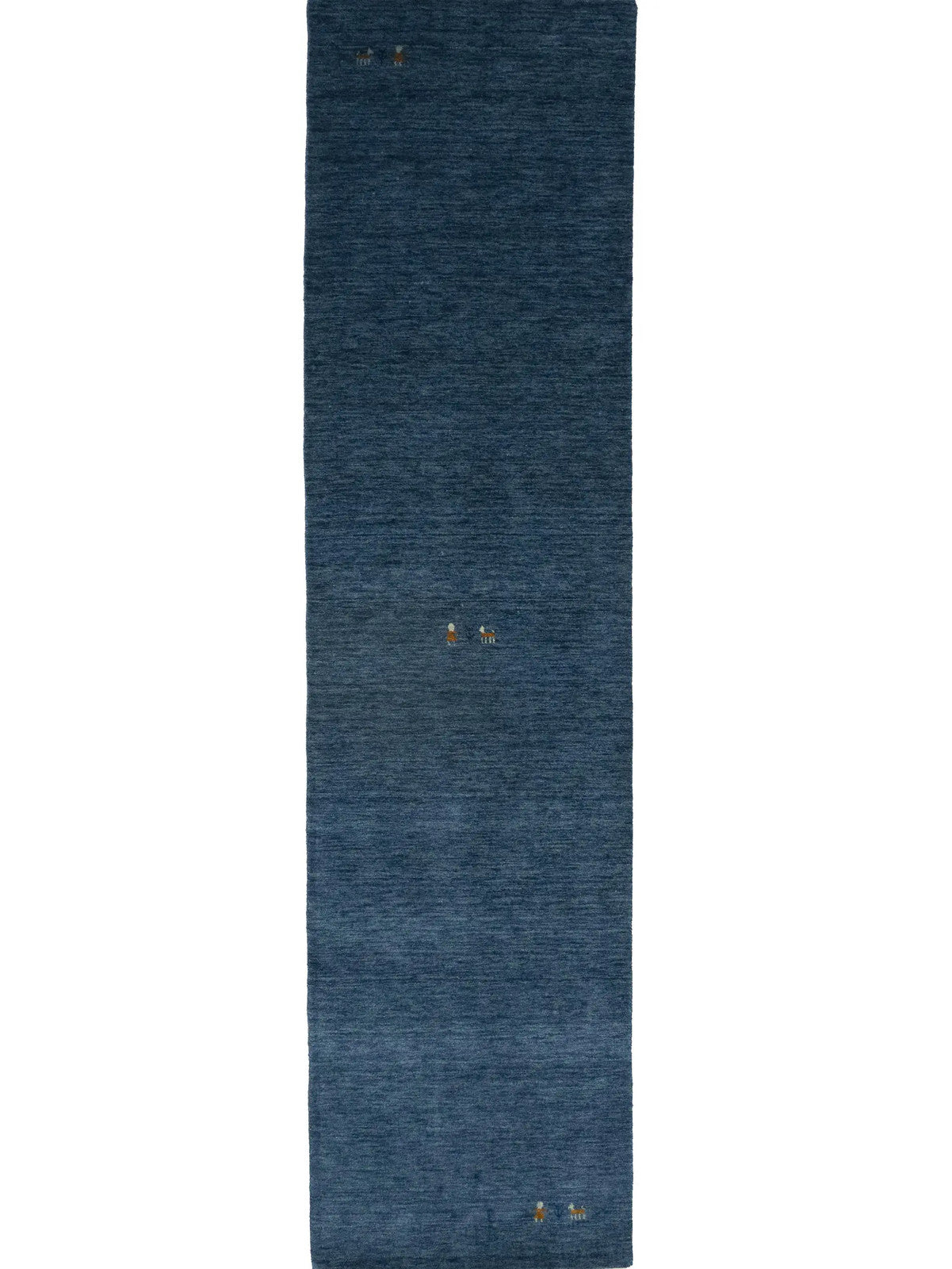 2'7X9'10 Modern Runner Rug 3X10 ft Steel Blue Tribal Design Hallway Carpet