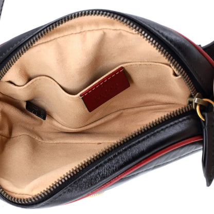 Leather Gucci GG Marmont Belt Bag Diagonal Quilted