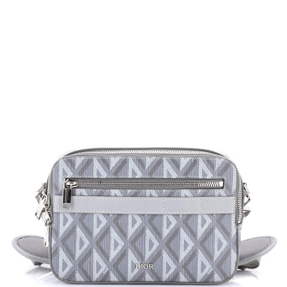Christian Dior Safari Messenger Bag Cd Diamond Coated Canvas