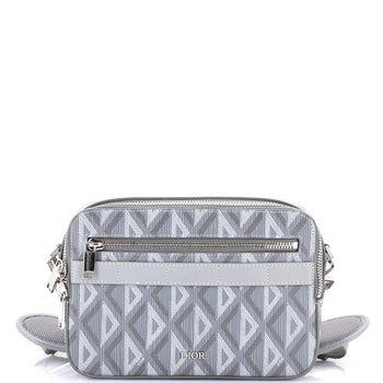 Christian Dior Safari Messenger Bag Cd Diamond Coated Canvas