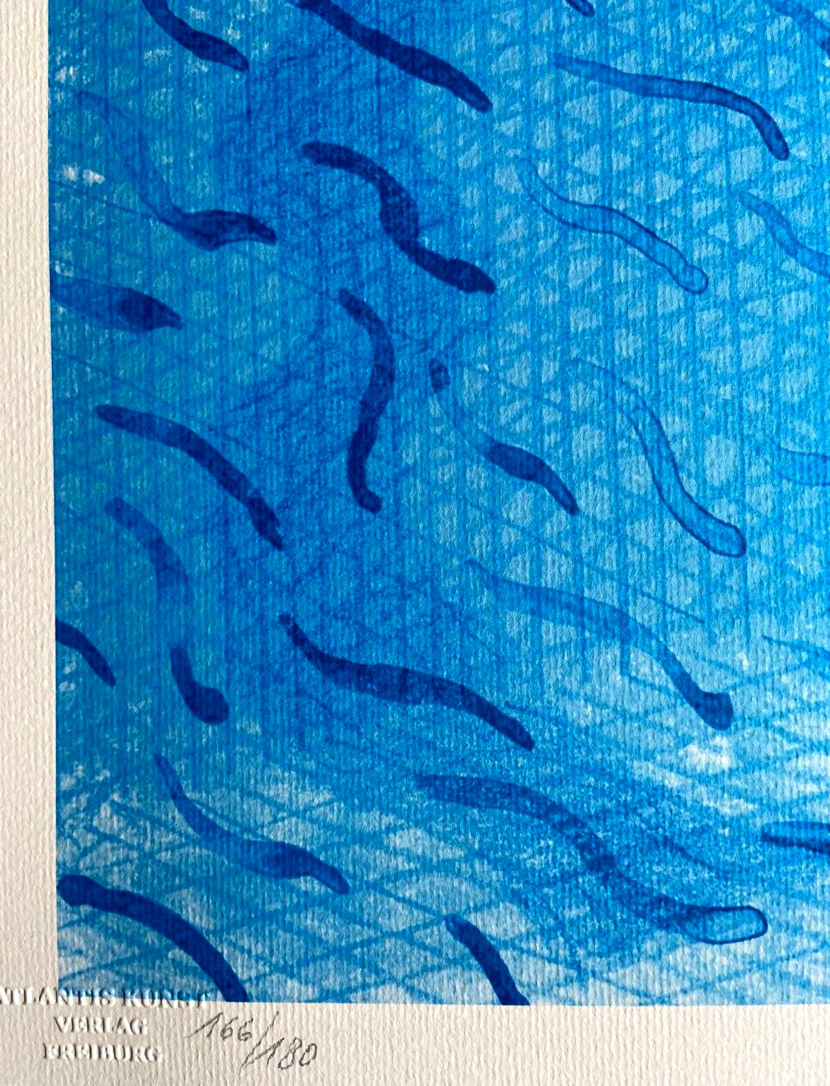 David Hockney Lithograph Hand-Made Coa Signed Pen Numbered 180