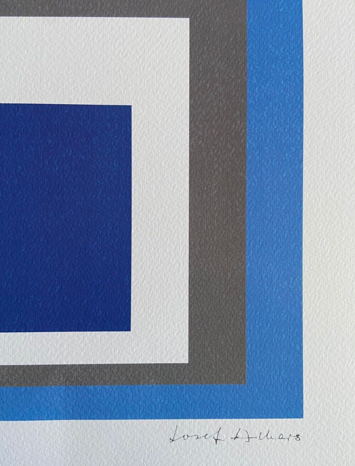 Josef Albers Lithograph Coa Numbered Signed Op - Le Corbusier