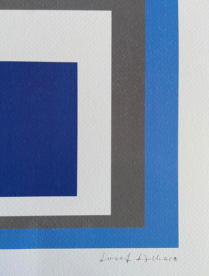 Josef Albers Lithograph Coa Numbered Signed Op - Le Corbusier