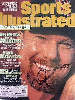 Mark Mcgwire Signed Sports Illustrated - March 23 1998