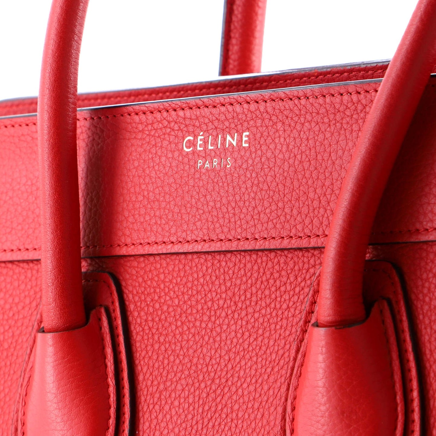Celine Luggage Bag Grainy Leather Micro