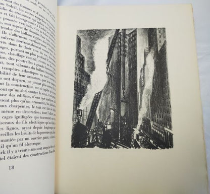 Paul Morand New-York 1931 W/ 30 Lithographs By Adriaan Lubbers Limited Edition