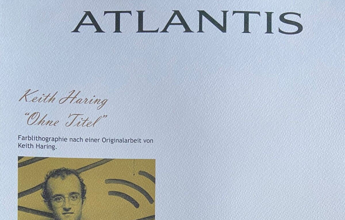 Keith Haring Lithograph Signed Numbered By Hand