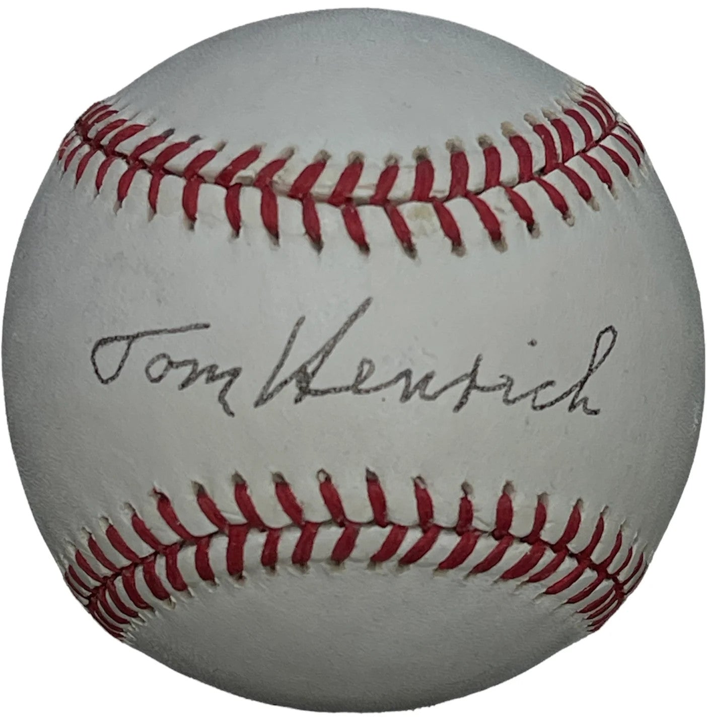 Tom Henrich Autographed Official American League