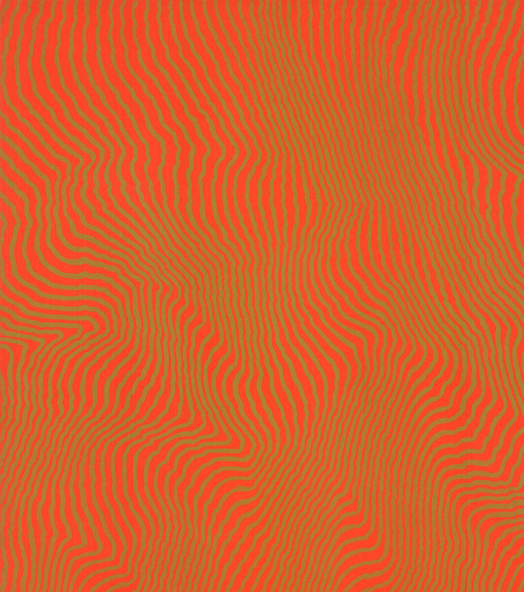 Henry Pearson Nue Orange Signed " Serigraph Contemporary