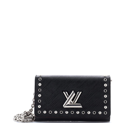 Louis Vuitton Twist Chain Wallet Studded Epi Leather