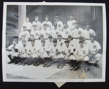1934 Detroit Tigers Team 6.5X8.5 B/W Wire/Press Team Photo 150733
