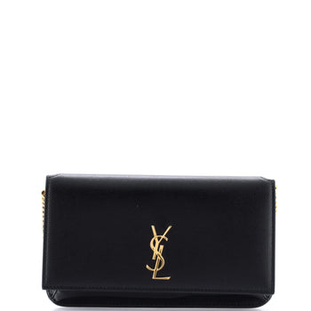 Saint Laurent Classic Monogram Phone Holder Shoulder Bag Leather