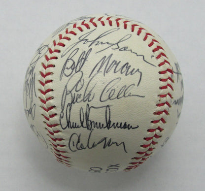 1974 White Sox Team Signed By 22 Baseball Santo
