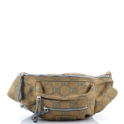 Gucci Ripstop Belt Bag Gg Nylon And Leather Large