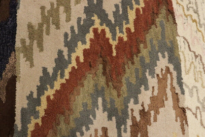 Rare Abstract Stripes Multicolored 5X8