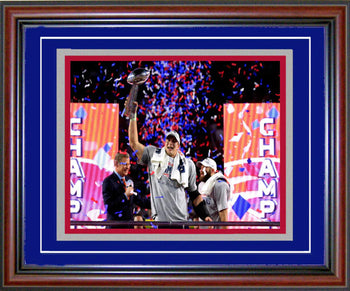 Rob Gronkowski Unsigned Framed Super Bowl Xlix Celebration 8X10 Photo