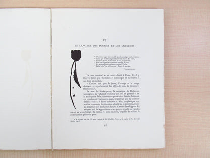 Kandinsky Wassily "Du Spirituel Dans L'Art" Rare Book With 1 Original Woodcut