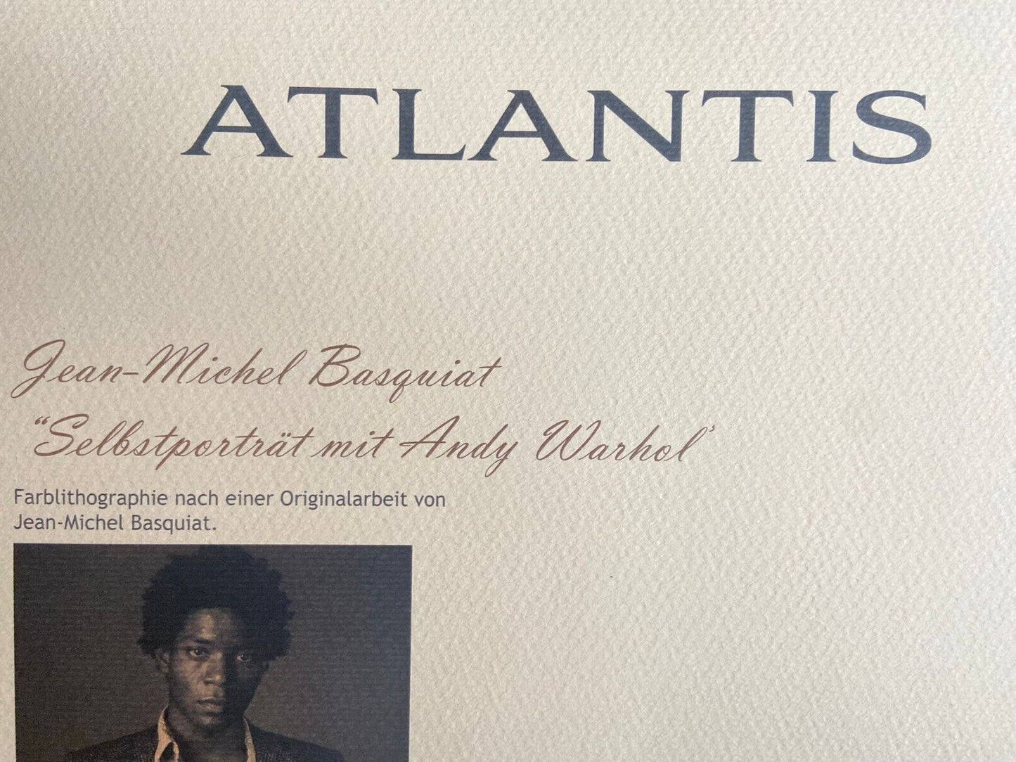 Andy Warhol Jean-Michel Basquiat Coa Signed Numbered By Hand