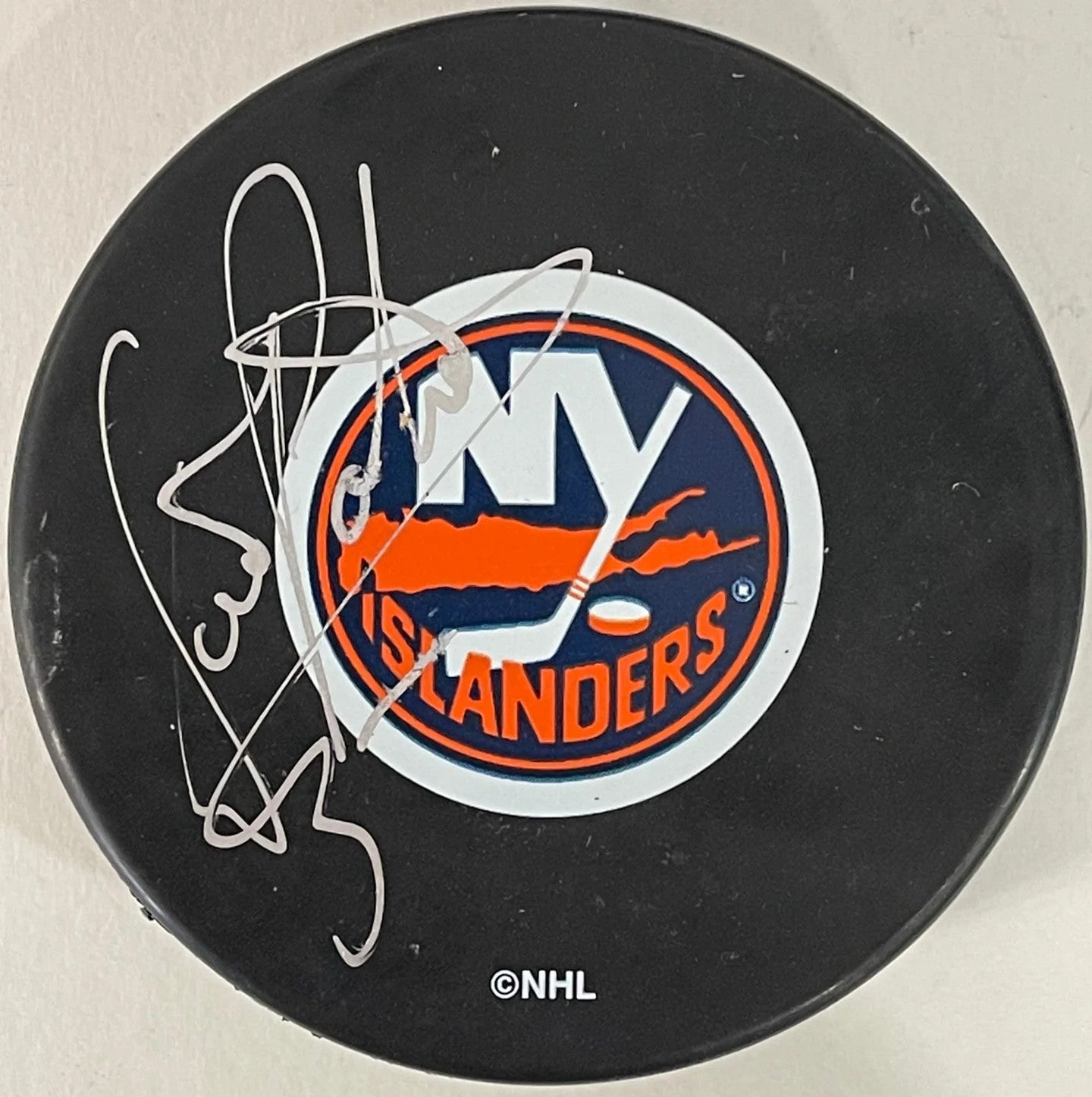 Dennis Potvin Autographed New York Islander Official Puck