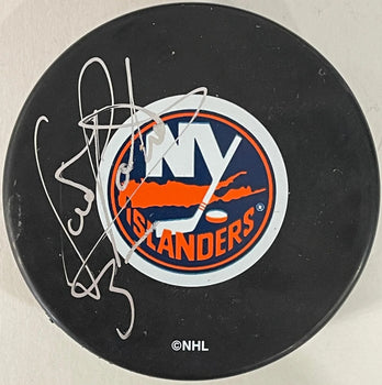 Dennis Potvin Autographed New York Islander Official Puck