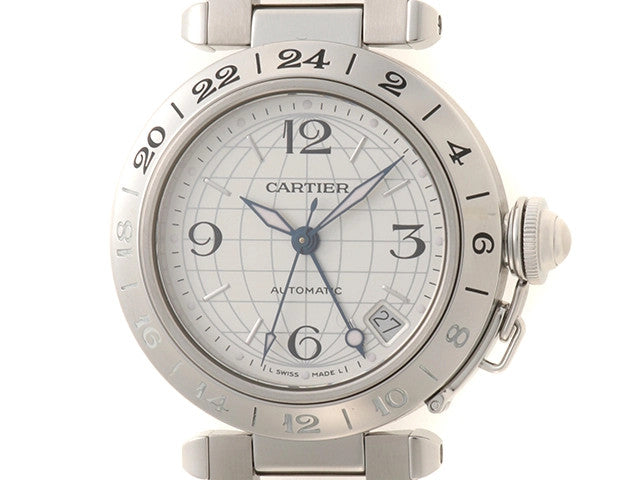 Cartier Pasha C Meridian Automatic W31078M7 Silver