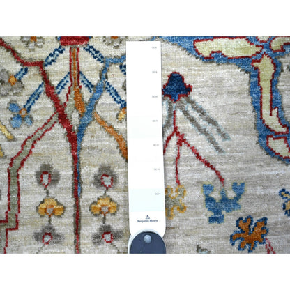 3'1"X5' Gray Aryana Natural Dyes Pure Wool Hand Knotted Oriental Rug