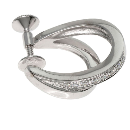 Mikimoto Earring Double Hoop Diamond K18 White