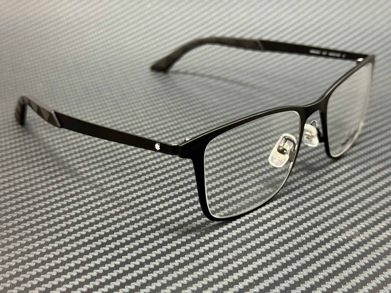MONT BLANC MB0334O 001 Matte Black Small 53 mm Eyeglasses
