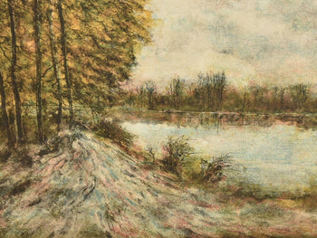 Bernard Gantner Lithograph Landscape Pencil Signed Ed185 Framed