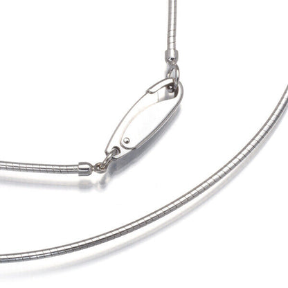 Mikimoto Omega Chain Necklace 42Cm 18K 750 White