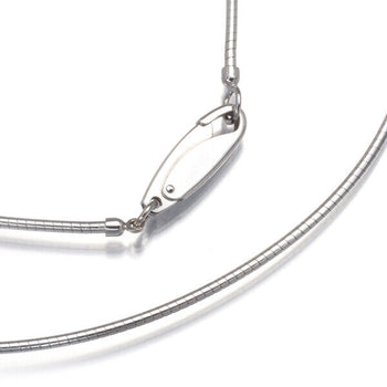 Mikimoto Omega Chain Necklace 42Cm 18K 750 White