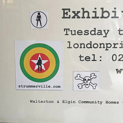 Present and Future" Original Poster with Edition Number 2004 - Joe Strummer "Past