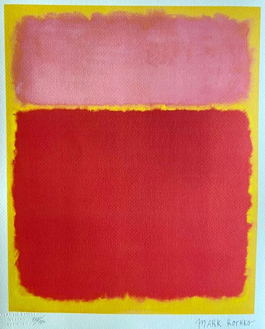 Mark Rothko Lithograph Coa Signed Op Numbered Stamped Collection