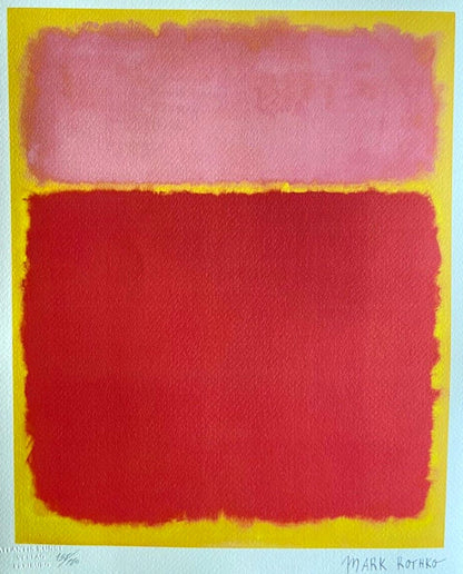 Mark Rothko Lithograph Coa Signed Op Numbered Stamped Collection